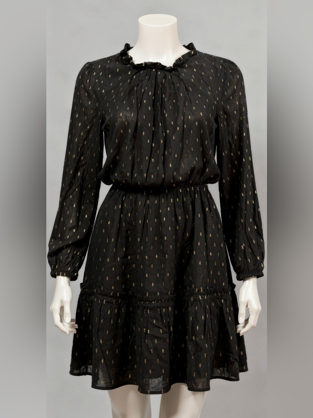 Sugarlips NWT Elegant Black Dress with Gold Accents Size M